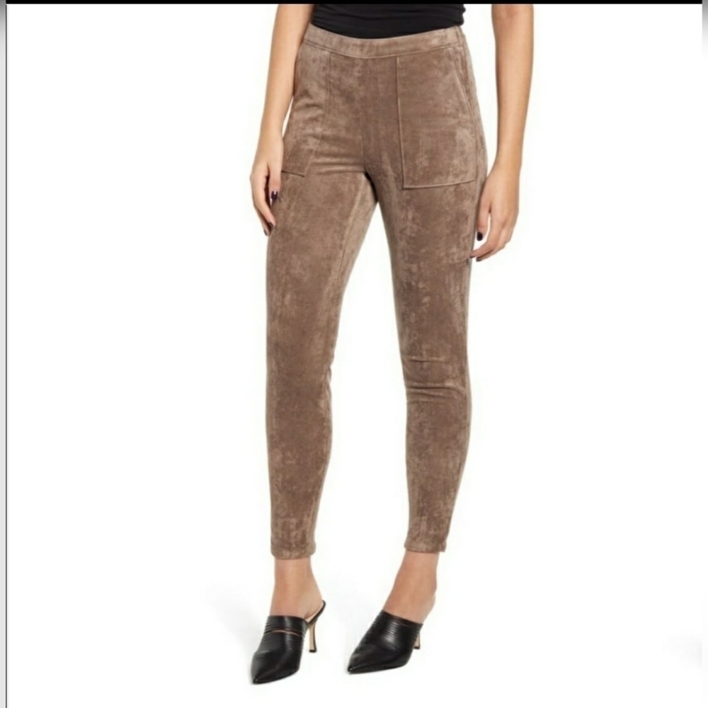 BLANK NYC Faux Suede Skinny Leggings